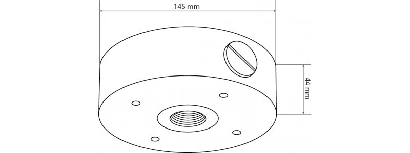 BALTER Junction Box für vandalensichere IP Dome-Kameras der Balter Small Business Serie