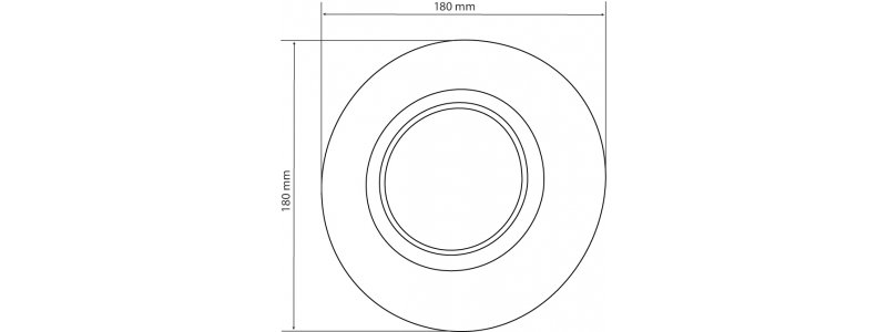 NEOSTAR PRO Innensirene, 105dB Lautstärke, modernes und kompaktes Design 180mm (D)