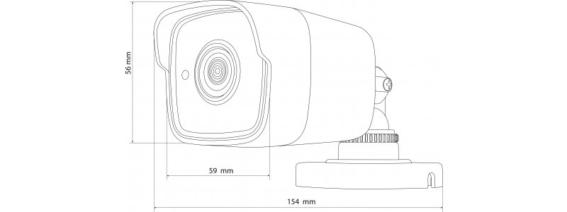 NEOSTAR 2.0MP EXIR HD-TVI Außenkamera, 3.6mm, Nachtsicht 25m, WDR 120dB, Smart-IR, 12V DC, IP66