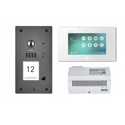 Balter 2-Draht Set Türstation 1 Teilnehmer, 7" Videostation, Touchscreen, BUS-C6001 Hauptstromverteiler Balter 2-Draht Set Türstation 1 Teilnehmer, 7" Videostation, Touchscreen, BUS-C6001 Hauptstromverteiler