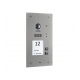 BALTER EVIDA Silber RFID Edelstahl-Türstation für 2 Teilnehmer, 2-Draht BUS Technologie (Video / Audio / Strom), 170° 