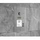 BALTER EVIDA Silber RFID Edelstahl-Türstation für 2 Teilnehmer, 2-Draht BUS Technologie (Video / Audio / Strom), 170° 