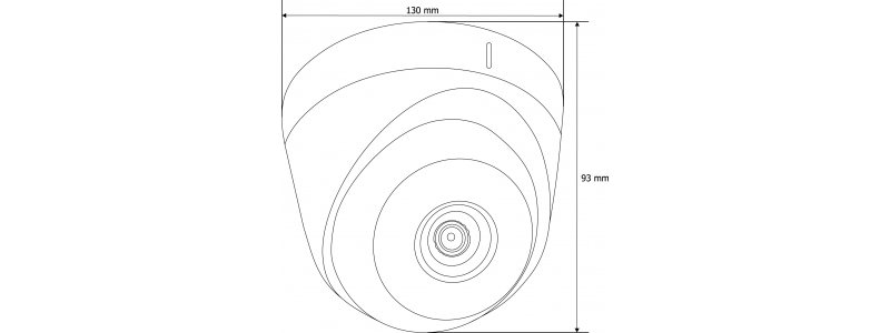 NEOSTAR 5.0MP Infrarot HD-TVI Dome-Kamera, 2.8mm, Nachtsicht 20m, Smart-IR, 12V DC