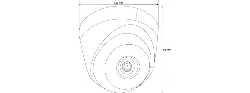 NEOSTAR 5.0MP EXIR HD-TVI Dome-Kamera, 2.8mm, Nachtsicht 20m, Smart-IR, 12V DC