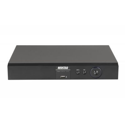 NEOSTAR 4-Kanal 4K UHD PoE Netzwerk Videorekorder, 3840x2160p, 40Mbit, H.265 / H.264, VCA, CMS, HDMI 4K, 48V DC NEOSTAR 4-Kanal 4K UHD PoE Netzwerk Videorekorder, 3840x2160p, 40Mbit, H.265 / H.264, VCA, CMS, HDMI 4K, 48V DC