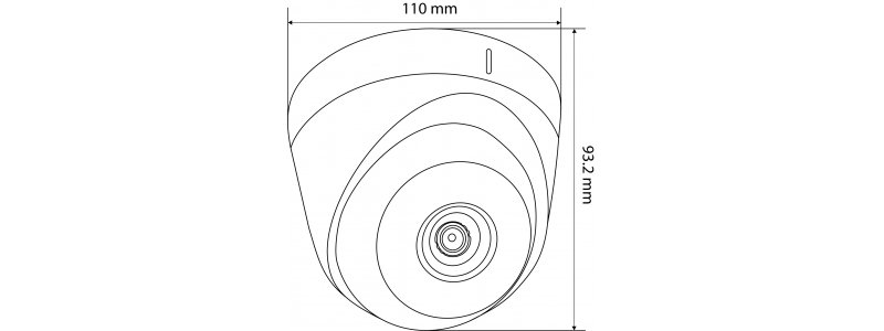 NEOSTAR 2.0MP EXIR HD-TVI Dome-Kamera, 2.8mm, Nachtsicht 20m, WDR 120dB, Smart-IR, 12V DC, IP66
