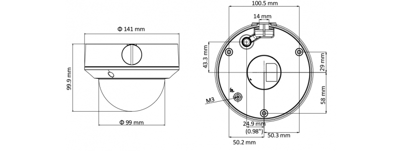 NEOSTAR 4.0MP Infrarot IP Dome-Kamera, 2.8-12mm Motorzoom, 2688x1520p, Nachtsicht 30m, WDR 120dB, H.264+, PoE/12V DC, IK10, IP67