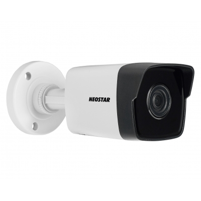 NEOSTAR 2.0MP Infrarot IP Außenkamera, 4mm, 1920x1080p, Nachtsicht 30m, H.264+, PoE/12V DC, IP67 NEOSTAR 2.0MP Infrarot IP Außenkamera, 4mm, 1920x1080p, Nachtsicht 30m, H.264+, PoE/12V DC, IP67