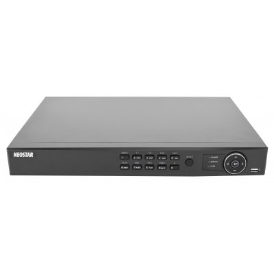 NEOSTAR 4-Kanal TVI / AHD / CVI + IP Videorekorder, H.265+/H.264+, 5MP (TVI) / 6MP (IP), Audio, Alarm, CMS, 12V DC NEOSTAR 4-Kanal TVI / AHD / CVI + IP Videorekorder, H.265+/H.264+, 5MP (TVI) / 6MP (IP), Audio, Alarm, CMS, 12V DC