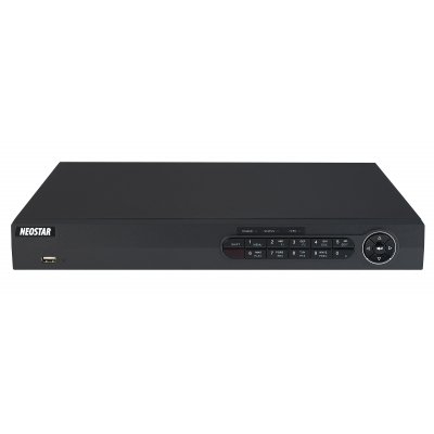 NEOSTAR 16-Kanal 4K UHD PoE NVR, 3840x2160p, 160Mbit, H.265 / H.264+, VCA, CMS, HDMI 4K, 230V AC