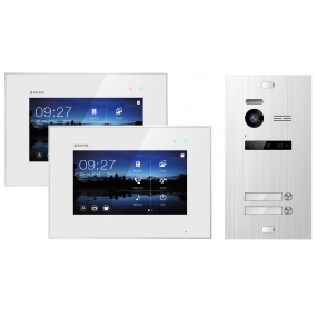 BALTER EVO 2-Draht BUS Komplettsystem, Silver Türstation für 2 Teilnehmer + 2x 7" Monitor BALTER EVO 2-Draht BUS Komplettsystem, Silver Türstation für 2 Teilnehmer + 2x 7" Monitor