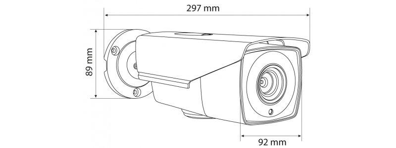 NEOSTAR 2.0MP EXIR HD-TVI Außenkamera, 2.8-12mm Motorzoom, Autofokus, Nachtsicht 40m, WDR 120dB, Smart-IR, 12V DC, IP67