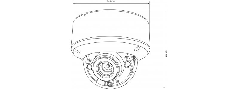 NEOSTAR 5.0MP Vandalensichere EXIR HD-TVI Dome-Kamera, 2.8-12mm Motorzoom, Nachtsicht 40m, Smart-IR, 12V DC, IP67