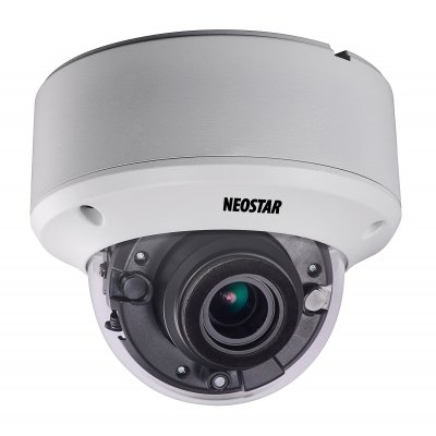 NEOSTAR 5.0MP Vandalensichere EXIR HD-TVI Dome-Kamera, 2.8-12mm Motorzoom, Nachtsicht 40m, Smart-IR, 12V DC, IP67 NEOSTAR 5.0MP Vandalensichere EXIR HD-TVI Dome-Kamera, 2.8-12mm Motorzoom, Nachtsicht 40m, Smart-IR, 12V DC, IP67