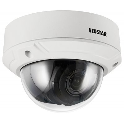 NEOSTAR 2.0MP Infrarot IP Dome-Kamera, 2.8-12mm Motorzoom, 1920x1080p, Nachtsicht 30m, WDR 120dB, H.264+, PoE/12V DC, IK10, IP67 NEOSTAR 2.0MP Infrarot IP Dome-Kamera, 2.8-12mm Motorzoom, 1920x1080p, Nachtsicht 30m, WDR 120dB, H.264+, PoE/12V DC, IK10, IP67