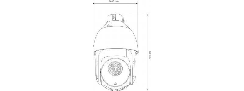 NEOSTAR 2.0MP EXIR IP PTZ-Kamera, 25X Zoom, 1920x1080p, Nachtsicht 100m, Smart-IR, H.265+, 8 Touren, PoE+/24V AC, IP66