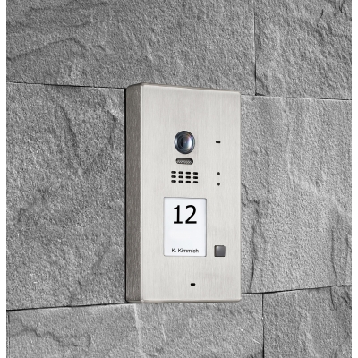 BALTER EVIDA Silver RFID Edelstahl-Türstation für 1 Teilnehmer, 2-Draht BUS Technologie, 170° , Aufputz BALTER EVIDA Silver RFID Edelstahl-Türstation für 1 Teilnehmer, 2-Draht BUS Technologie, 170° , Aufputz