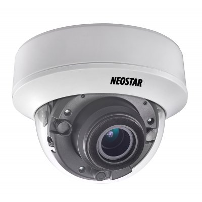 NEOSTAR 5.0MP EXIR TVI Dome-Kamera, 2.7-13.5mm Motorzoom, Nachtsicht 40m, Smart-IR, TVI / AHD / CVI / CVBS, 12V DC NEOSTAR 5.0MP EXIR TVI Dome-Kamera, 2.7-13.5mm Motorzoom, Nachtsicht 40m, Smart-IR, TVI / AHD / CVI / CVBS, 12V DC