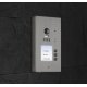 BALTER EVIDA Silver RFID Edelstahl-Türstation für 3 Teilnehmer, 2-Draht BUS Technologie (Video / Audio / Strom), 170°, Aufputz