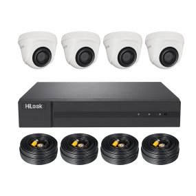 HiLook TVI Komplettsystem DVR-204Q-K1 + 4x THC-T140 + 1TB HDD, 4x 18.3m Video/Stromkabel HiLook TVI Komplettsystem DVR-204Q-K1 + 4x THC-T140 + 1TB HDD, 4x 18.3m Video/Stromkabel