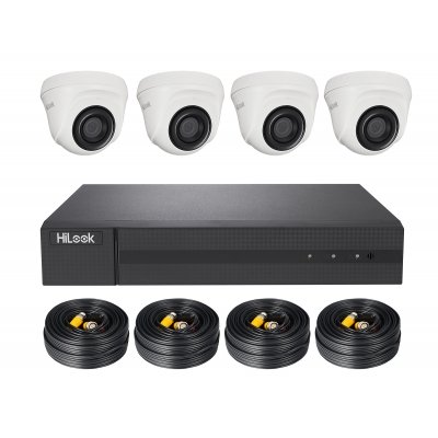 HiLook TVI Komplettsystem DVR-204Q-K1 + 4x THC-T140 + 1TB HDD, 4x 18.3m Video/Stromkabel HiLook TVI Komplettsystem DVR-204Q-K1 + 4x THC-T140 + 1TB HDD, 4x 18.3m Video/Stromkabel