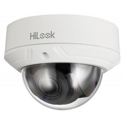 HiLook 2.0MP Infrarot IP Dome-Kamera, 2.8-12mm Motorzoom, 1920x1080p, Nachtsicht 30m, D-WDR, H.265+, PoE/12V DC, IK10, IP67 HiLook 2.0MP Infrarot IP Dome-Kamera, 2.8-12mm Motorzoom, 1920x1080p, Nachtsicht 30m, D-WDR, H.265+, PoE/12V DC, IK10, IP67
