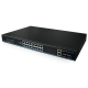 16x PoE+ Gigabit Switch, 4x Gigabit Uplink-Ports (RJ45 + SFP), 170W, 20Gbps Kapazität, CCTV-Modus