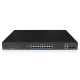 16x PoE+ Gigabit Switch, 4x Gigabit Uplink-Ports (RJ45 + SFP), 170W, 20Gbps Kapazität, CCTV-Modus