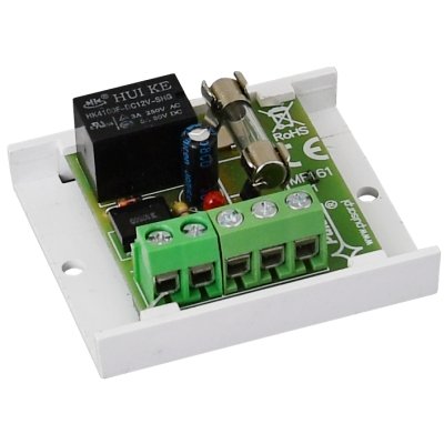 Relaismodul PU1, Versorgung 16VDC/13VAC, Relais 1x REL-C/NO/NC, 1A@30VDC/50VAC, Schmelzsicherung 1.5A