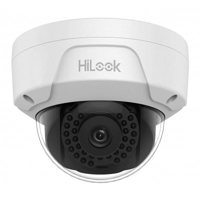 HiLook 4.0MP IR IP Dome-Kamera, 2.8mm, 2560x1440p, Nachtsicht 30m, WDR 120dB, H.265+ / H.264+, PoE/12V DC, IK10, IP67 HiLook 4.0MP IR IP Dome-Kamera, 2.8mm, 2560x1440p, Nachtsicht 30m, WDR 120dB, H.265+ / H.264+, PoE/12V DC, IK10, IP67