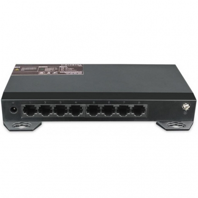 8x Port Netzwerk Gigabit Switch, 16Gbps Kapazität, Unmanaged, CCTV-Modus, geschirmte RJ-45 Ports, Lüfterloses Metallgehäuse 8x Port Netzwerk Gigabit Switch, 16Gbps Kapazität, Unmanaged, CCTV-Modus, geschirmte RJ-45 Ports, Lüfterloses Metallgehäuse