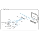 8x Port Netzwerk Gigabit Switch, 16Gbps Kapazität, Unmanaged, CCTV-Modus, geschirmte RJ-45 Ports, Lüfterloses Metallgehäuse