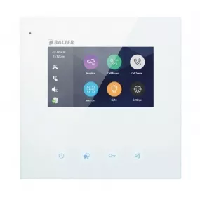 BALTER JUNO 4.3" Videostation, Touchscreen Bildschirm, 2-Draht BUS, Plexiglas