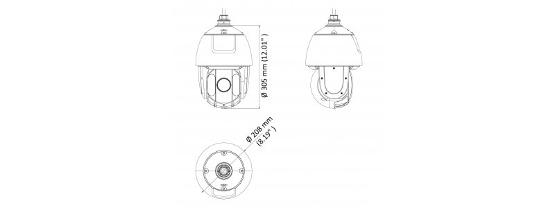 NEOSTAR 2.0MP IR HD-TVI PTZ Kamera, 23X Zoom, Nachtsicht 150m, D-WDR, Smart-IR, 8 Touren, 24V AC, IP66