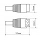 Strom-Adapter, DC-Adapter, DC-Stecker 2.1mm/5.5mm auf Lüsterklemme 2-pol. (männlich)