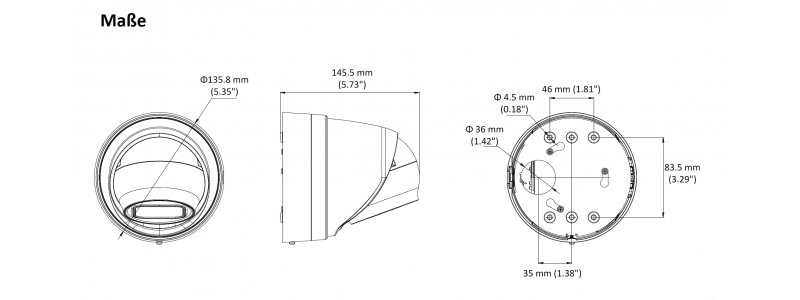 NEOSTAR 8.0MP EXIR IP Dome-Kamera, 2.8-12mm Motorzoom, 3840x2160p, Nachtsicht 30m, WDR, H.265, PoE/12V DC, IK10, IP67