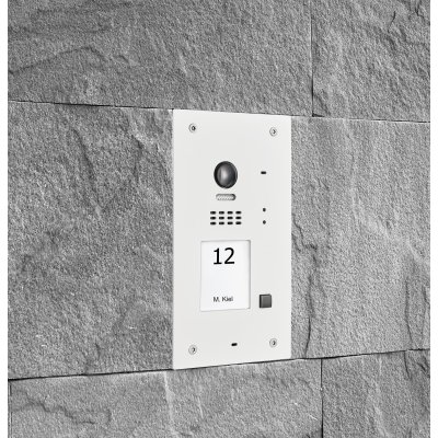 BALTER EVIDA White RFID Edelstahl-Türstation für 1 Teilnehmer, 2-Draht BUS, 170° Ultra-Weitwinkelkamera BALTER EVIDA White RFID Edelstahl-Türstation für 1 Teilnehmer, 2-Draht BUS, 170° Ultra-Weitwinkelkamera