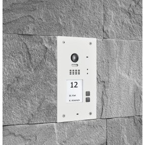 BALTER EVIDA White RFID Türstation für 2 Teilnehmer, 2-Draht BUS, 170° Ultra-Weitwinkelkamera