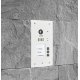 BALTER EVIDA White RFID Edelstahl-Türstation für 3 Teilnehmer, 2-Draht BUS, 170° Ultra-Weitwinkelkamera