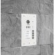 BALTER EVIDA White RFID Edelstahl-Türstation für 4 Teilnehmer, 2-Draht BUS, 170° Ultra-Weitwinkelkamera