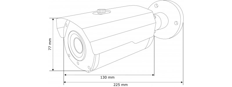 NEOSTAR 5.0MP EXIR TVI Kamera, 2.8-12mm Motorzoom, Autofokus, Nachtsicht 40m, Smart-IR, 12V DC, IP67