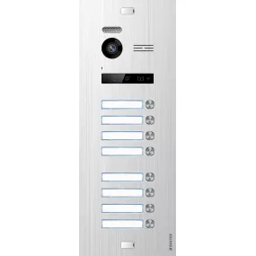 BALTER EVO Silver Türstation für 8 Teilnehmer, 2-Draht BUS Technologie (Video / Audio / Strom), 150° Weitwinkelkamera