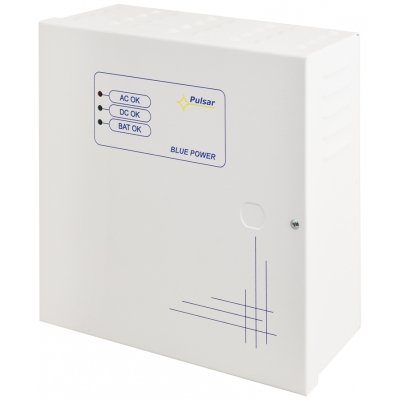 Impuls-Puffernetzteilkasten mit technischen Ausgängen und Platz für Akku 7Ah/12V, Überlastschutz, Metallgehäuse Impuls-Puffernetzteilkasten mit technischen Ausgängen und Platz für Akku 7Ah/12V, Überlastschutz, Metallgehäuse
