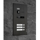 BALTER EVO Black Türstation für 3 Teilnehmer, 2-Draht BUS Technologie (Video / Audio / Strom), 150° Weitwinkelkamera