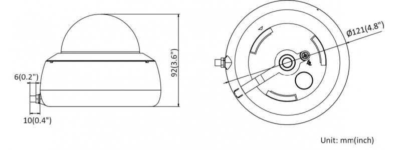 NEOSTAR 4.0MP IP WiFi Dome-Kamera, 2.8mm, 2560x1440p, Nachtsicht 30m, D-WDR, H.265+ / H.264+, Mikrofon, 12V DC, IP66