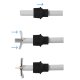 BNC-Stecker RG59, Universelle Kompatibilität mit Mikrokoaxial- und RG59