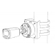 BALTER X Masthalterung für Außenkameras, Junction Boxen und PTZ-Kameras, 127 x 136 x 62.5 mm, Aluminium, Weiß