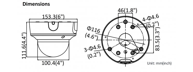NEOSTAR 8.0MP EXIR IP AcuSense Dome-Kamera, 2.8-12mm Motorzoom, Nachtsicht 30m, WDR, H.265+, IK10, IP67
