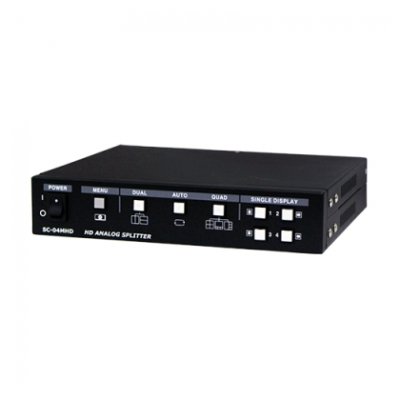 SeeEyes 4CH FBAS, AHD, TVI, CVI Eingang, Full HD-Ausgang HDMI, VGA, Quad Video-Splitter 