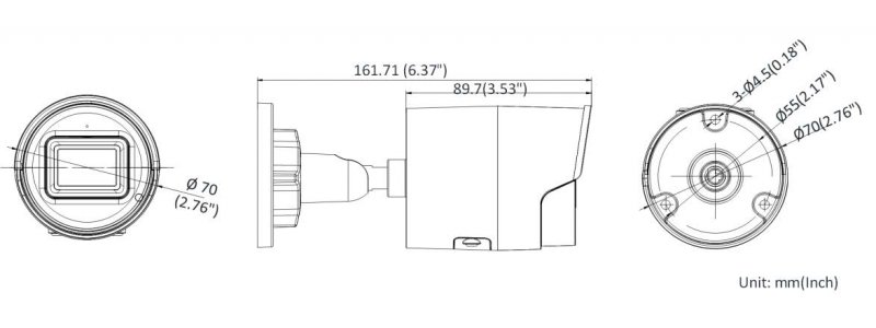 NEOSTAR 8.0MP EXIR IP AcuSense Außenkamera, 2.8mm Motorzoom, Nachtsicht 40m, WDR, H.265+